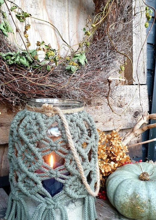 windlicht / vaas € 27,50 incl. zand en kaarsje